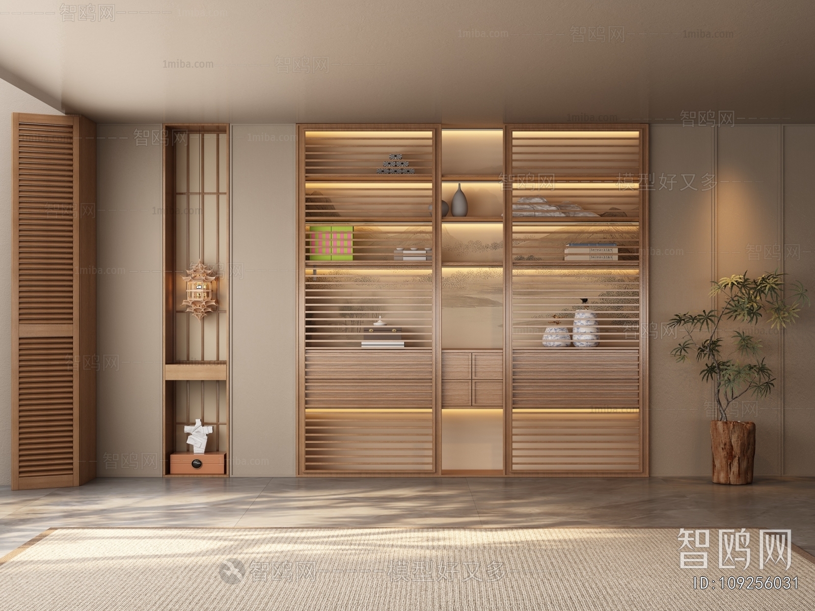 New Chinese Style TV Wall