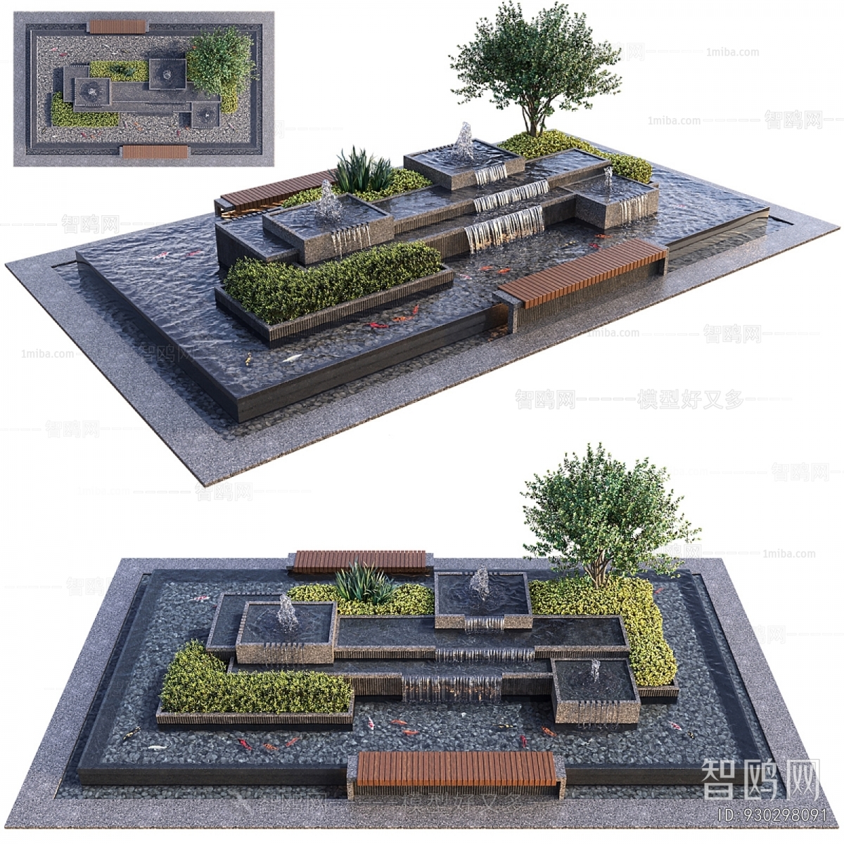 Modern Rockery Waterscape