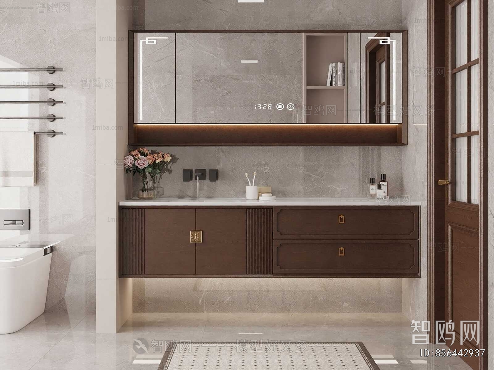 New Chinese Style Bathroom Cabinet