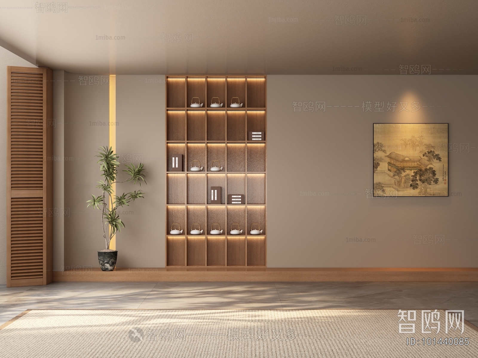 New Chinese Style TV Wall