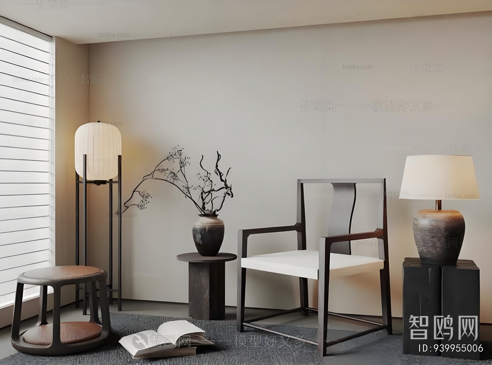 New Chinese Style Lounge Chair