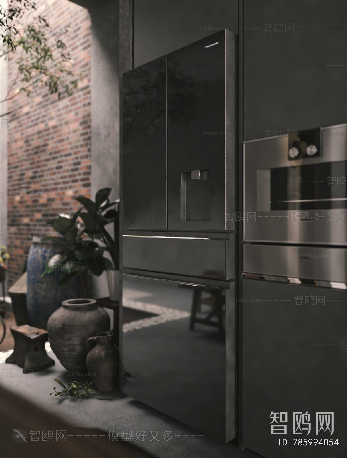 Wabi-sabi Style Open Kitchen