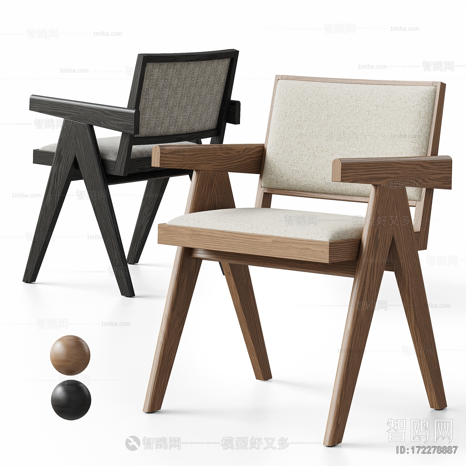 Wabi-sabi Style Lounge Chair