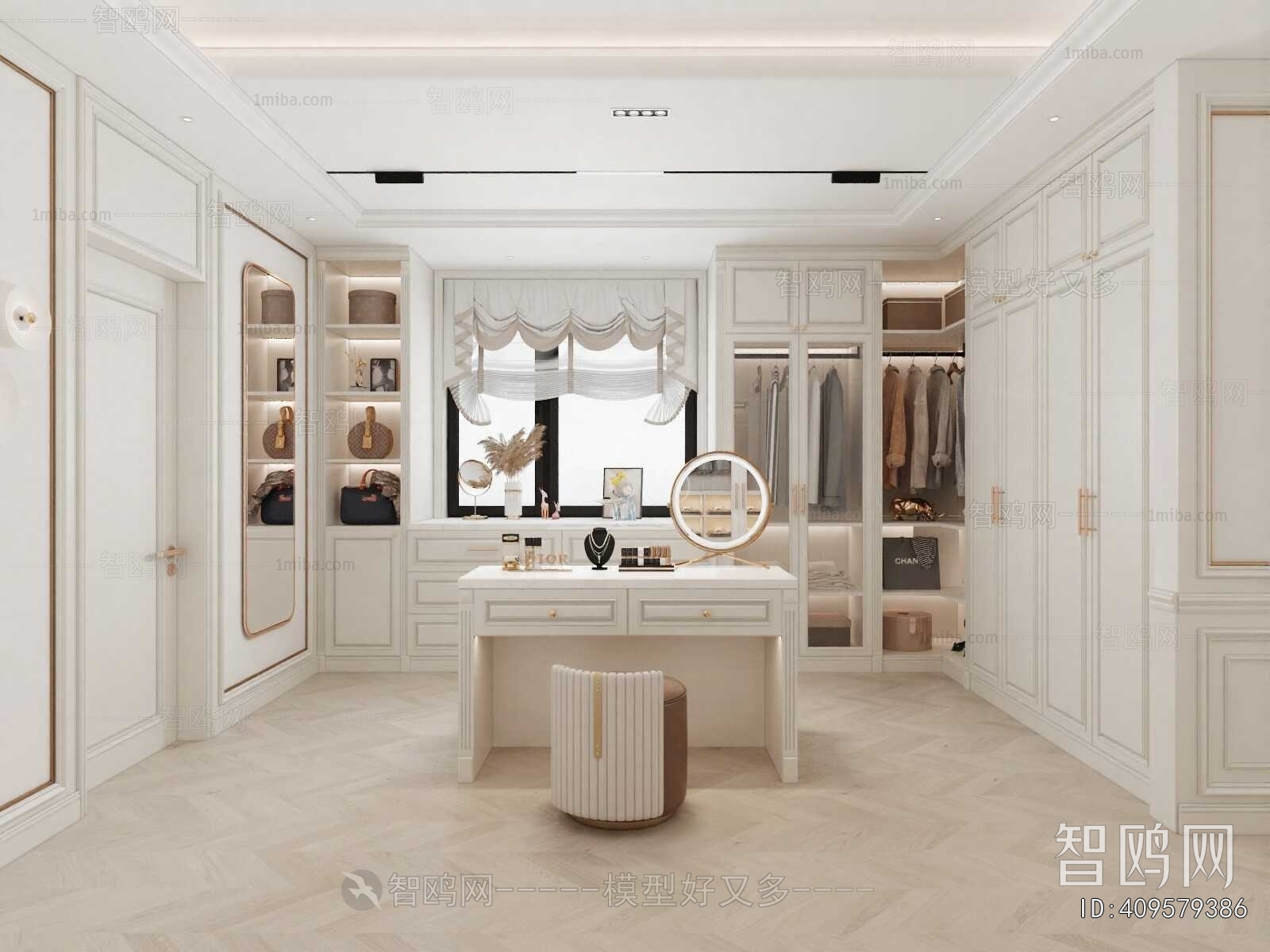 French Style Clothes Storage Area