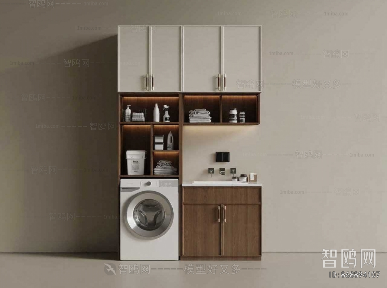 New Chinese Style Laundry Cabinet