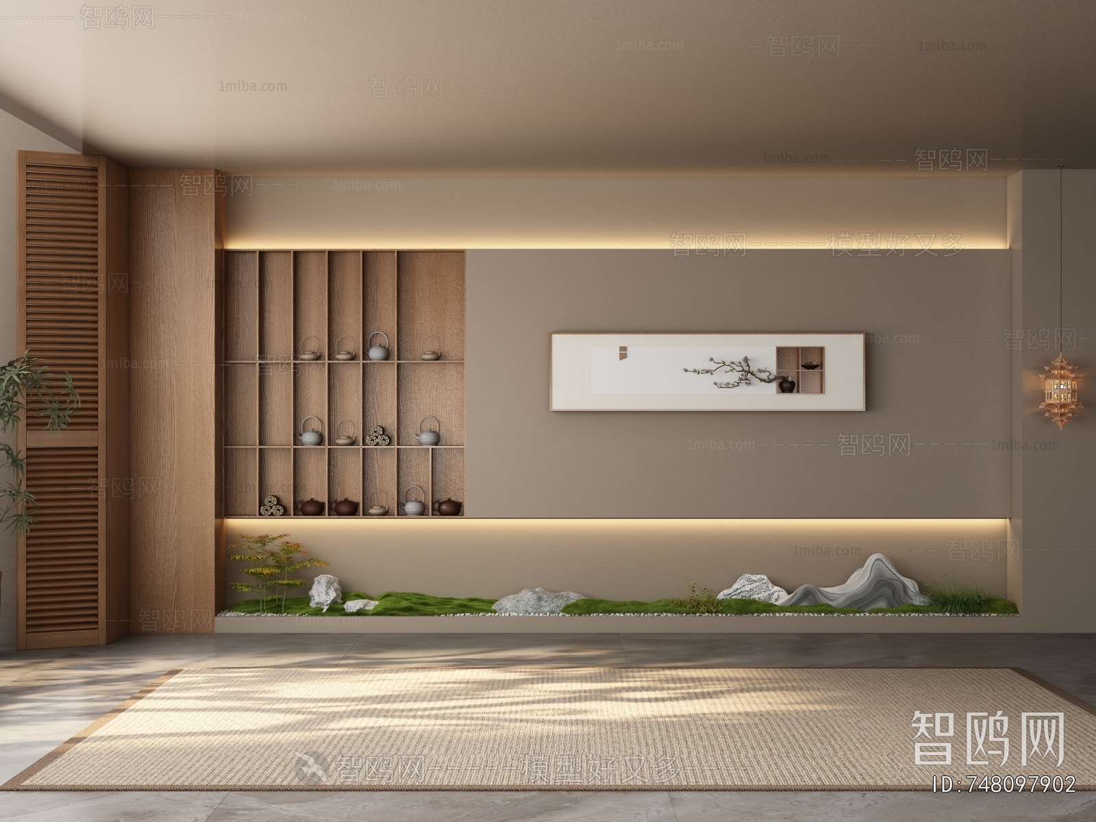 New Chinese Style TV Wall