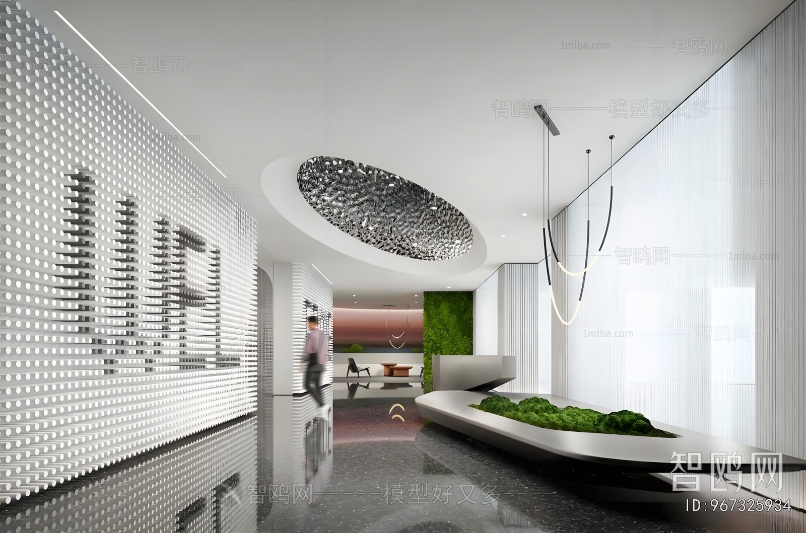 Modern Office Reception Desk