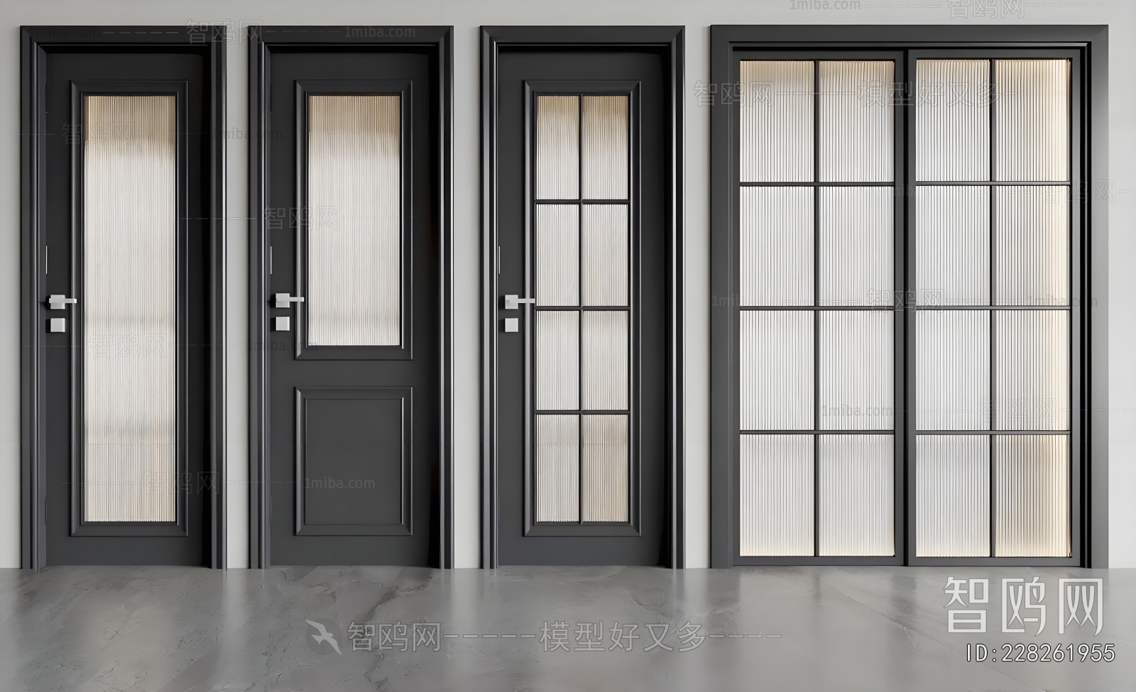 Simple European Style Single Door