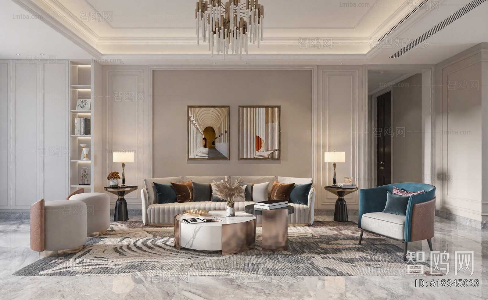 American Style A Living Room