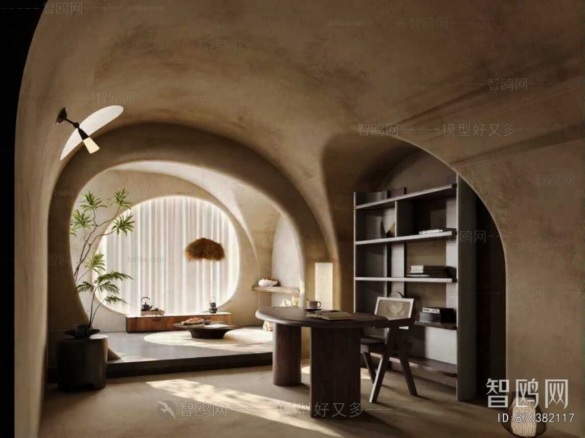 New Chinese Style Study Space