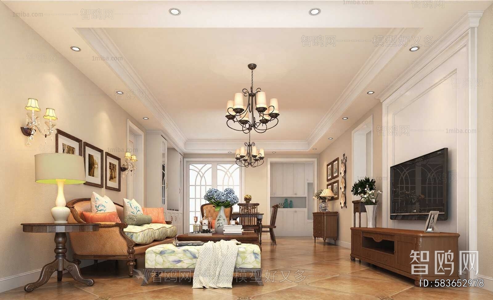 American Style A Living Room