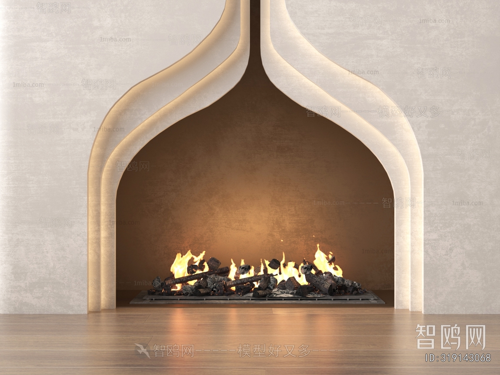 French Style Fireplace
