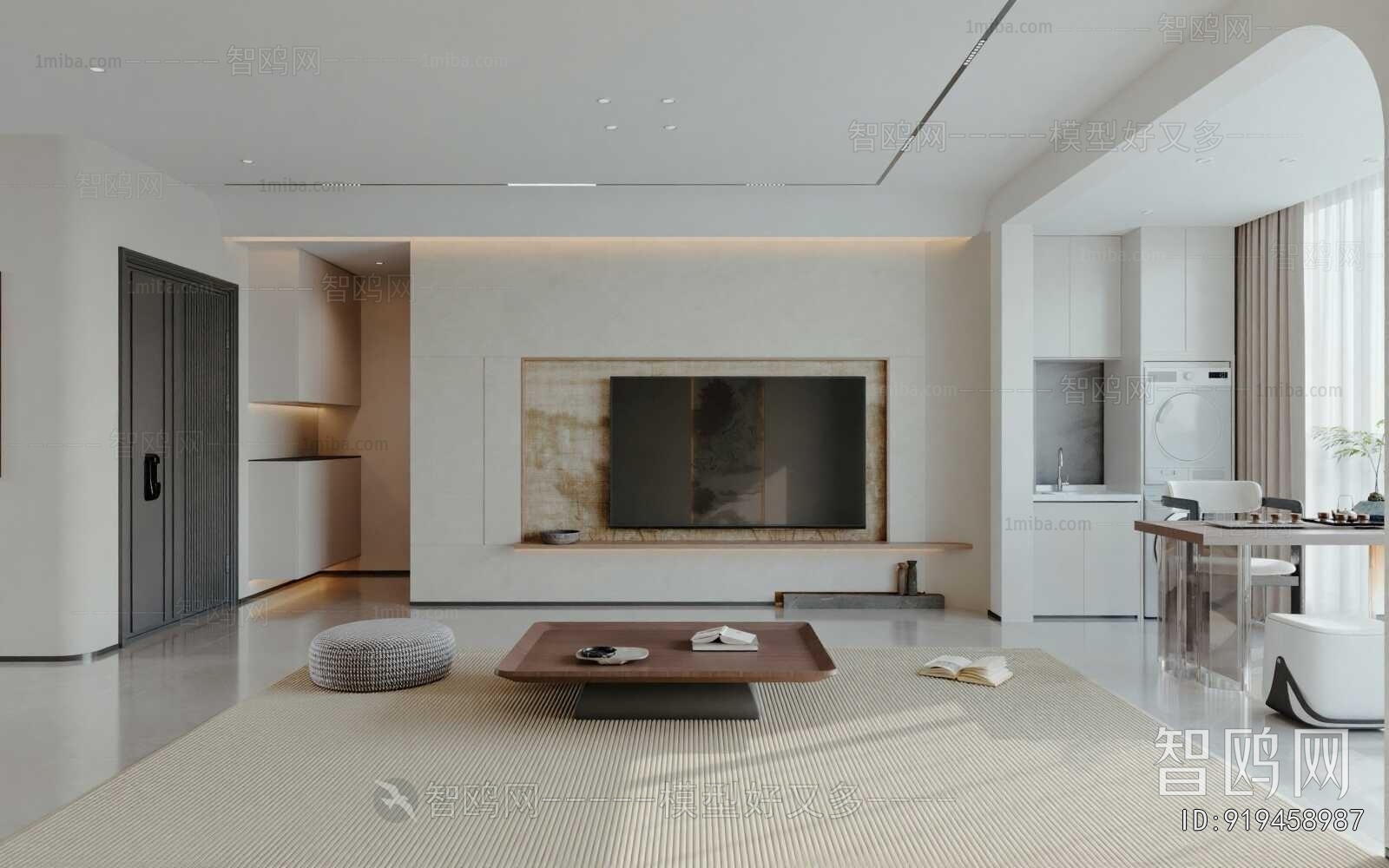 New Chinese Style A Living Room