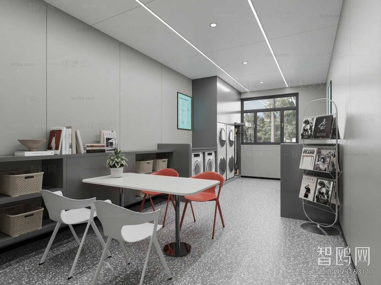 Modern Balcony Laundry Room