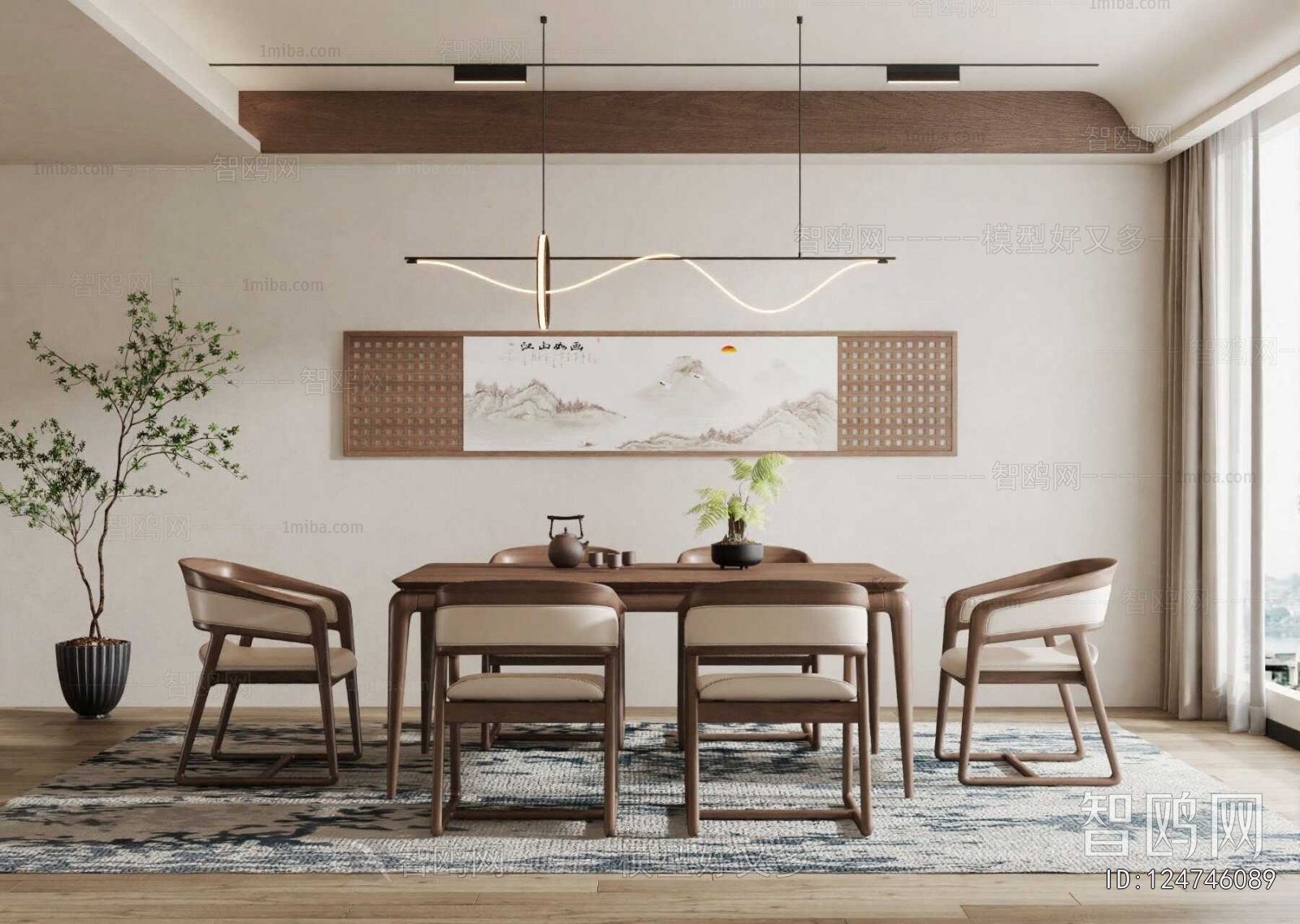 New Chinese Style Dining Room