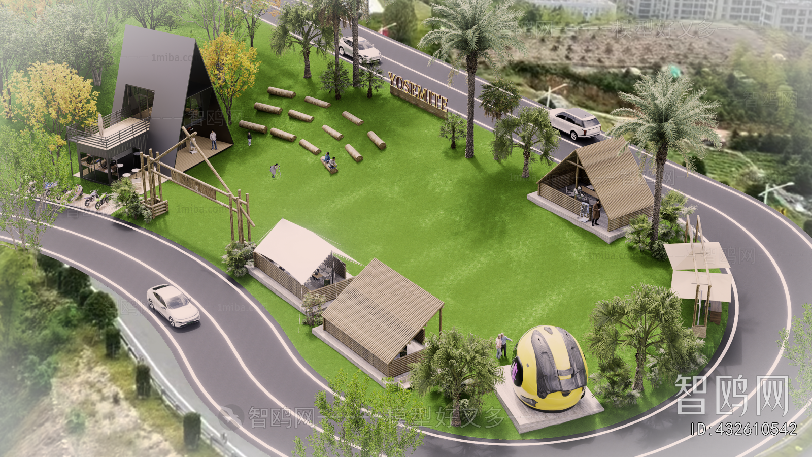 Modern Park Landscape