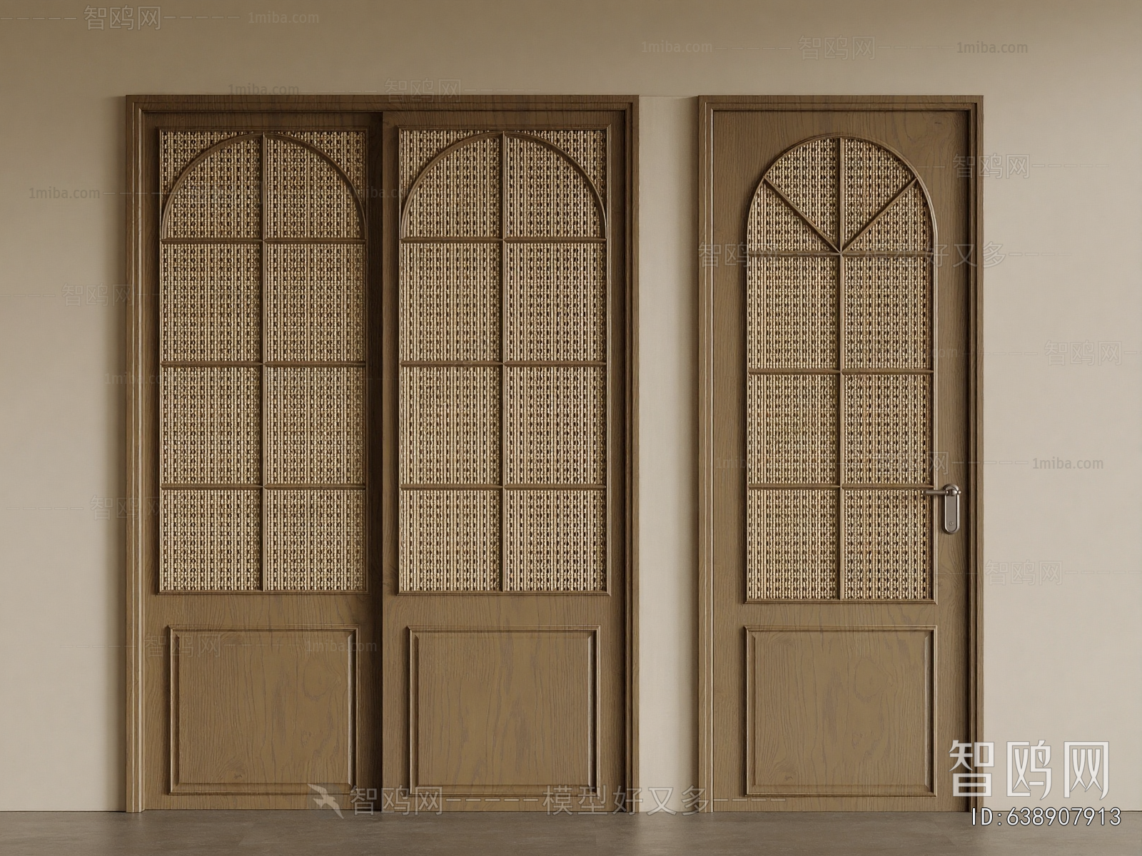 Wabi-sabi Style Single Door