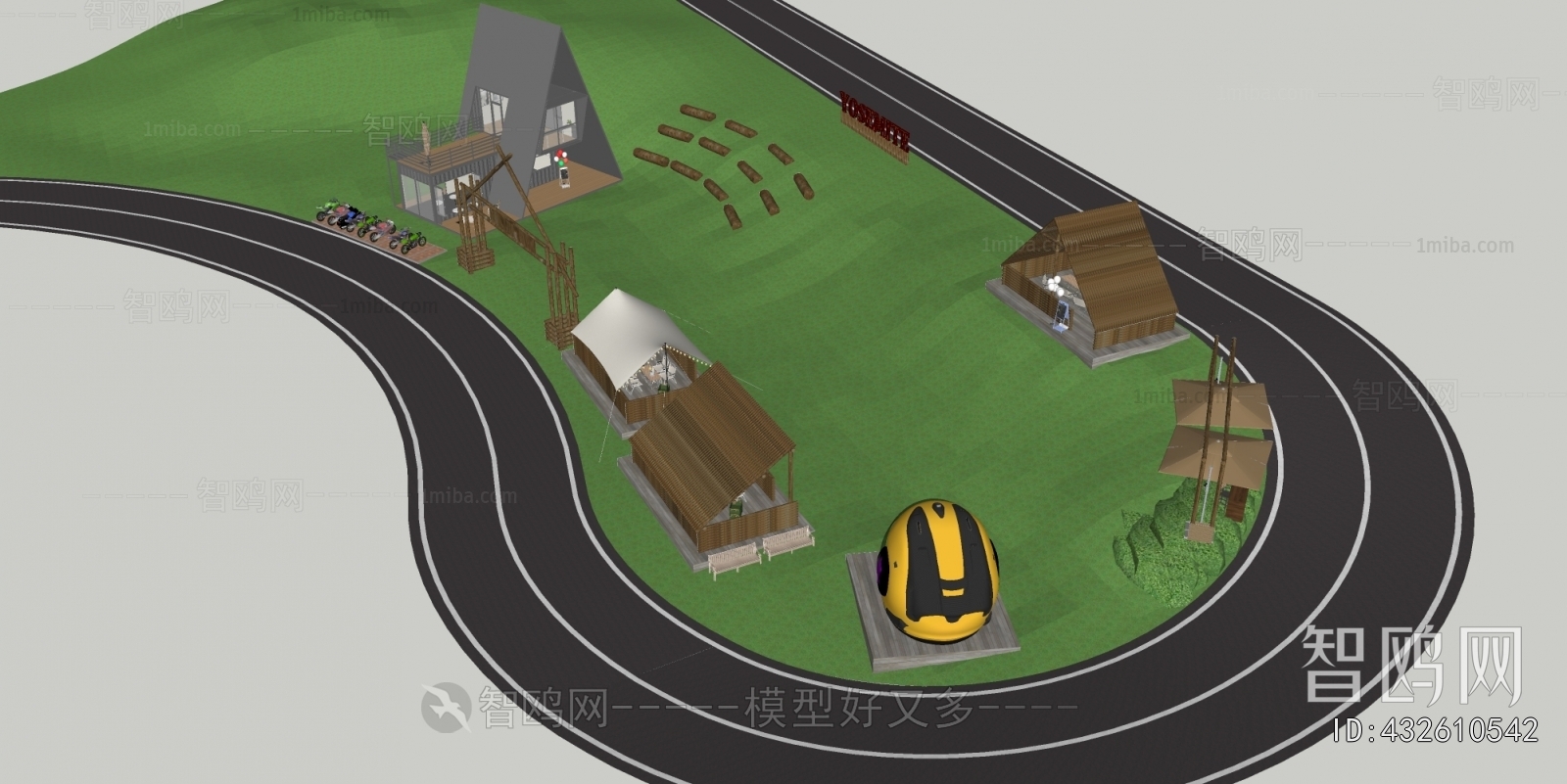 Modern Park Landscape