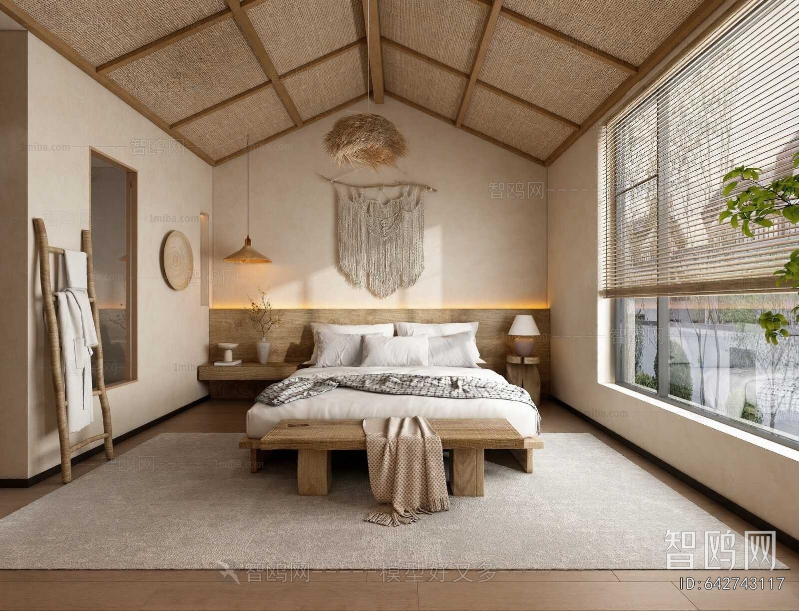 Wabi-sabi Style Bedroom