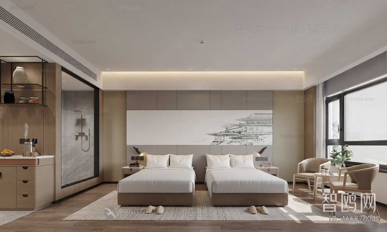 New Chinese Style Guest Room