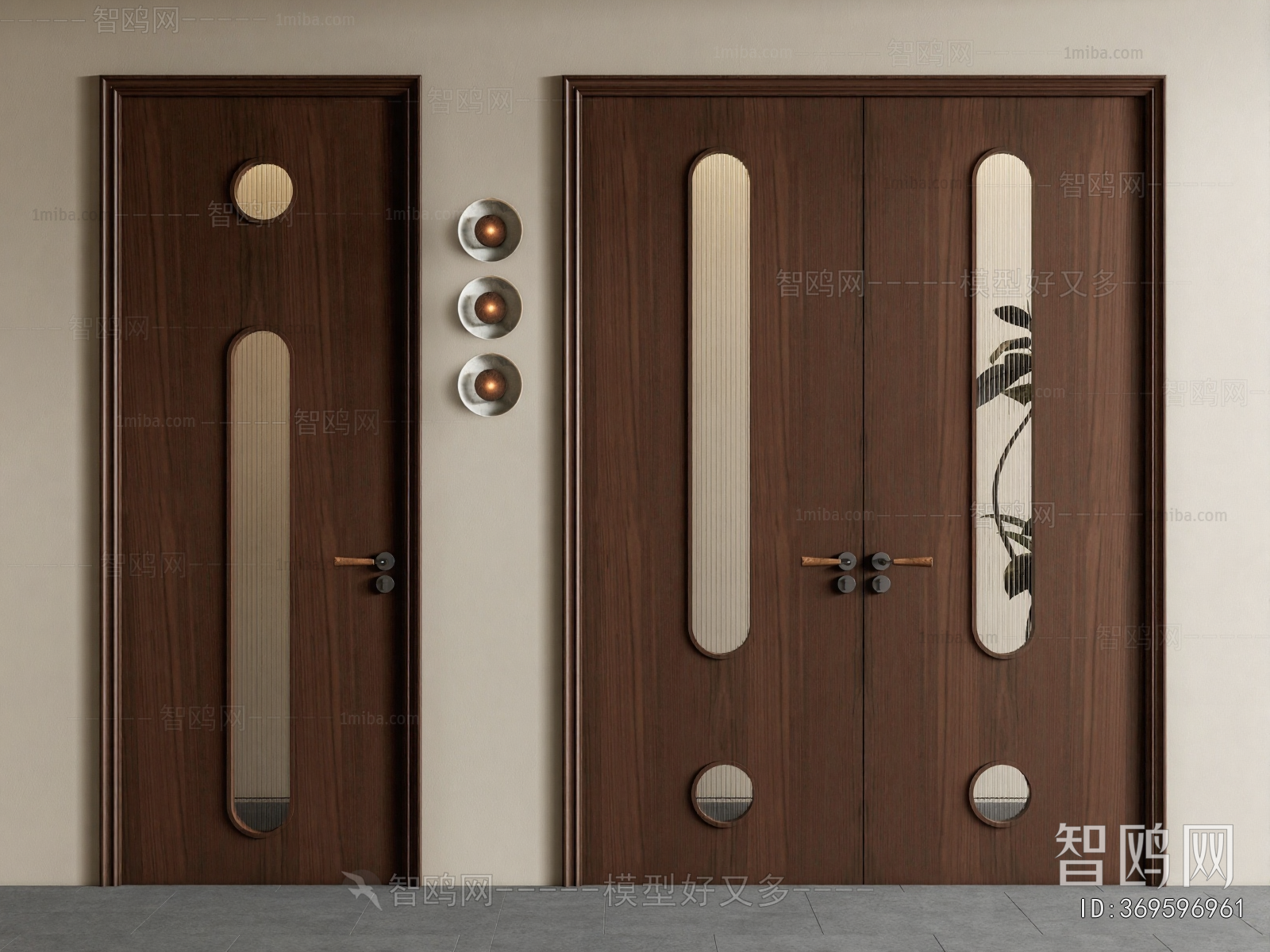 Modern Double Door
