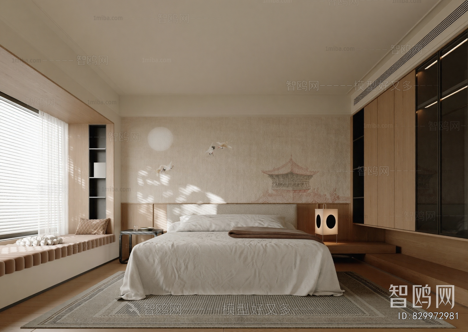 New Chinese Style Bedroom