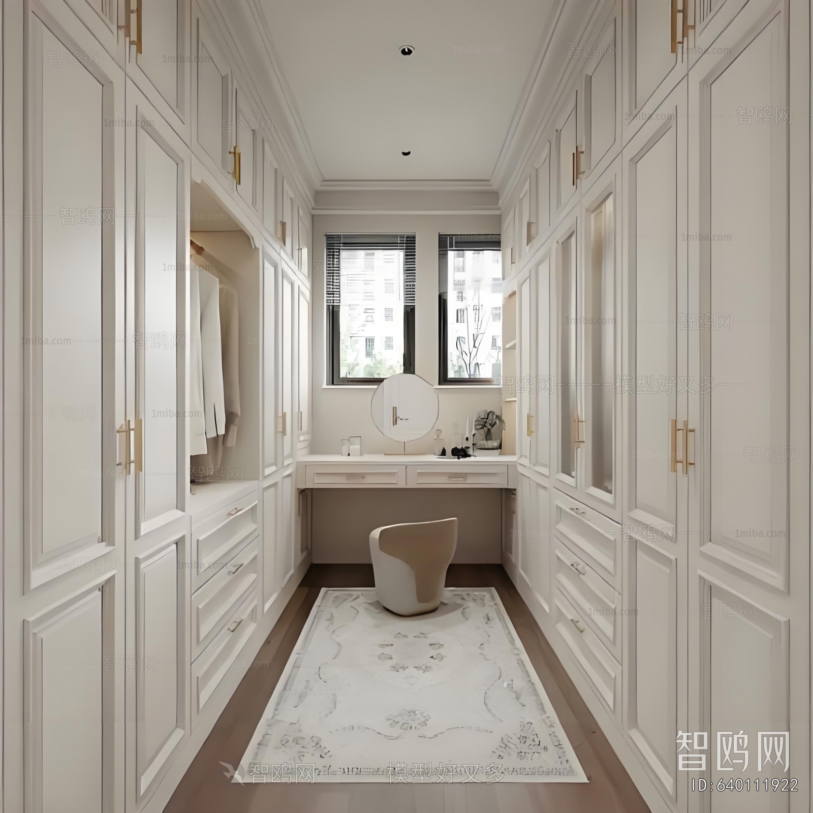 French Style Clothes Storage Area