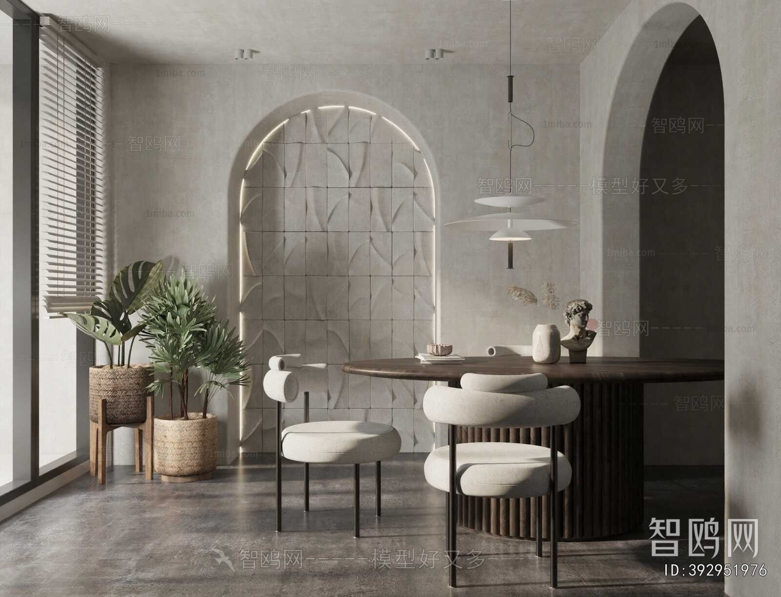 Wabi-sabi Style Dining Room