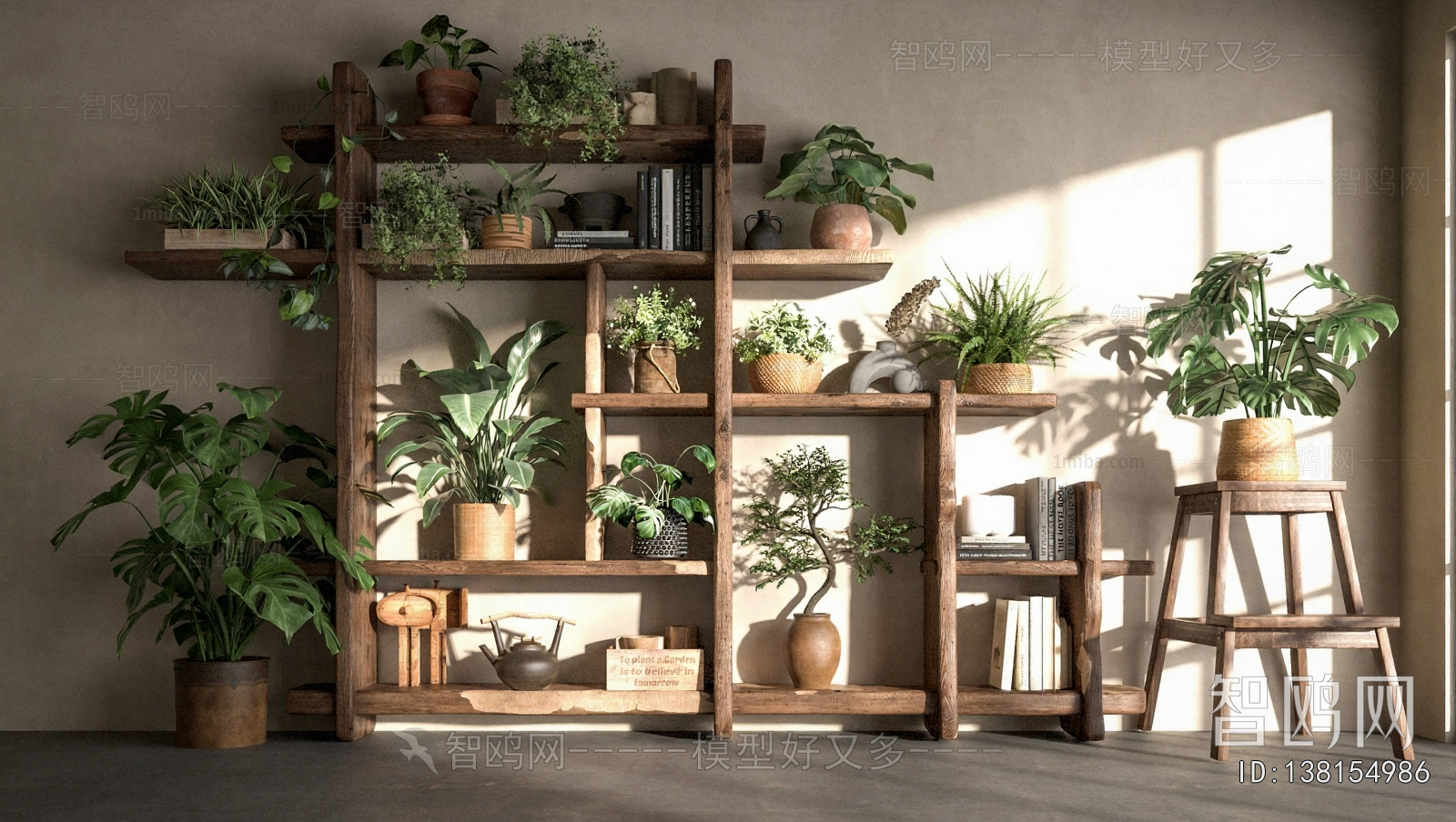 Wabi-sabi Style Flower Rack