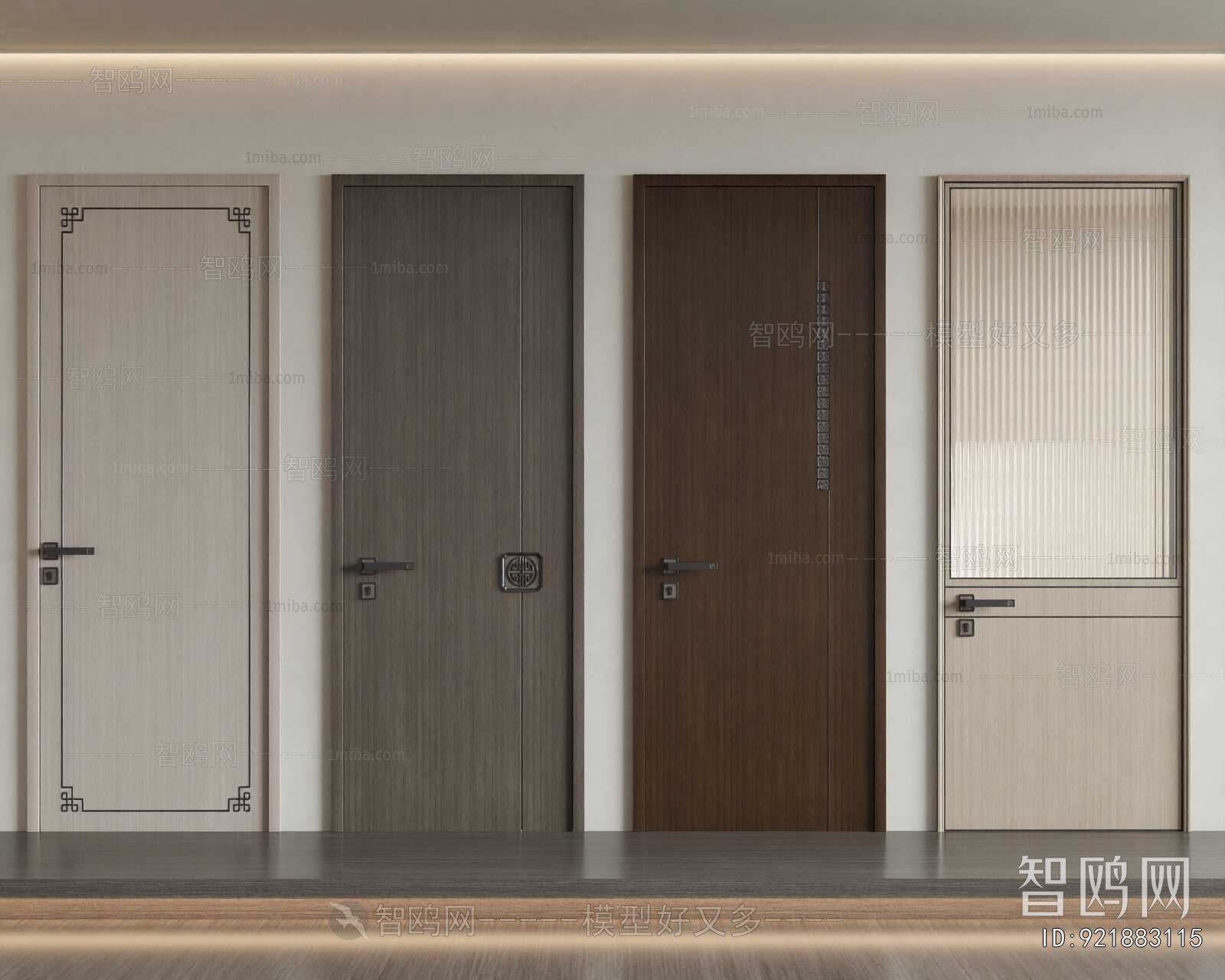 New Chinese Style Single Door