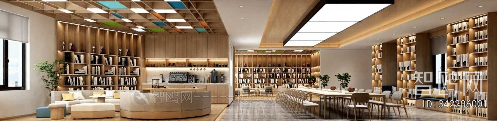 New Chinese Style Bookstore Book Bar