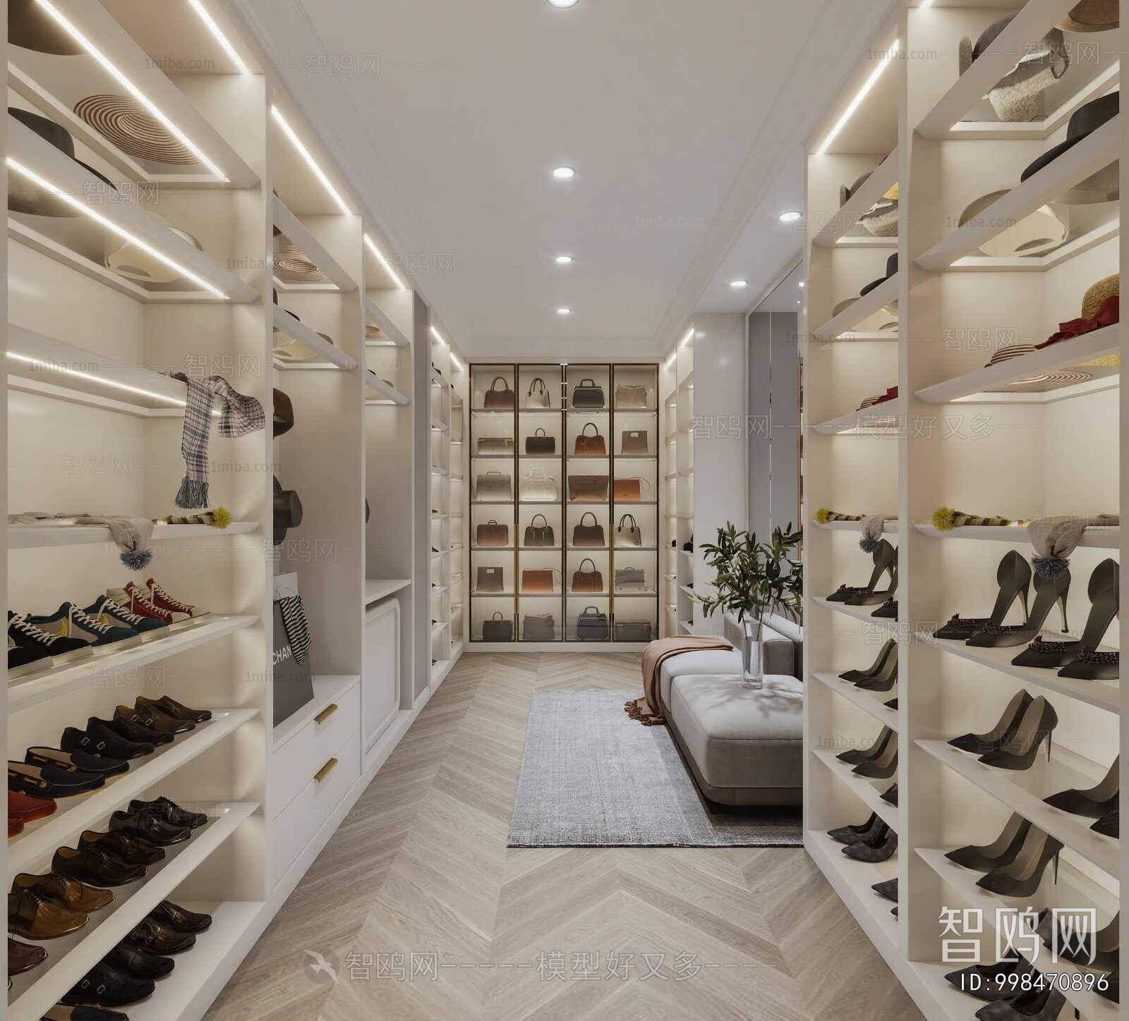 Modern Clothes Storage Area