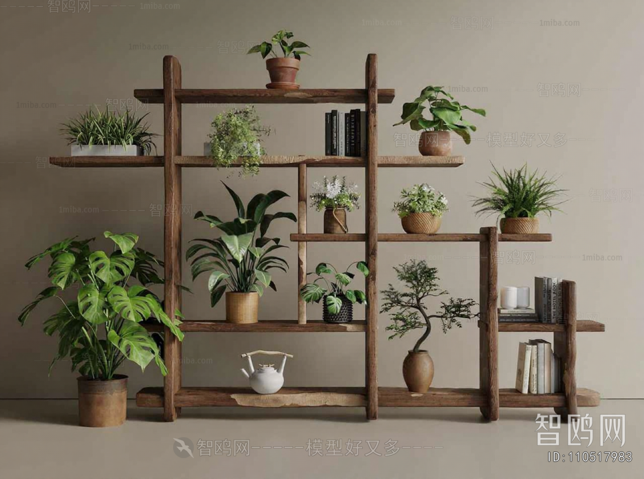 New Chinese Style Flower Rack