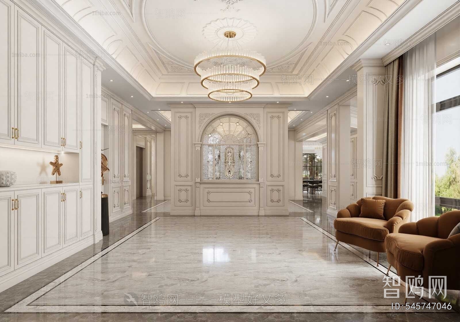 French Style Hallway