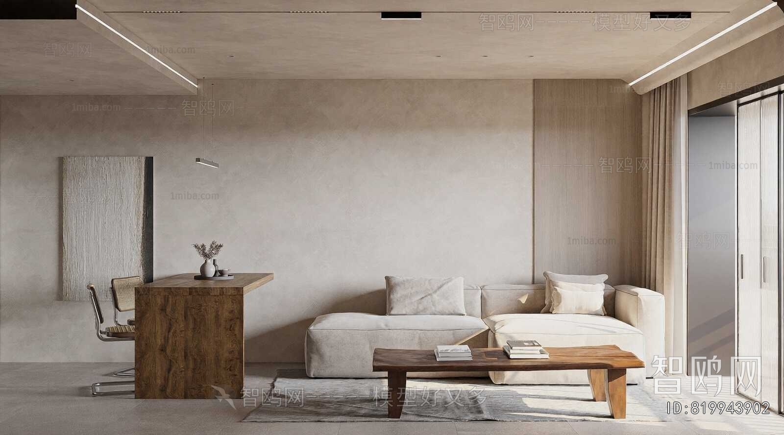 Wabi-sabi Style A Living Room