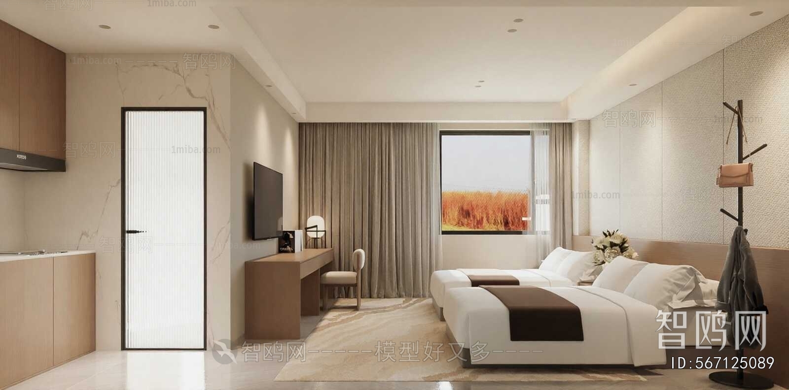 Modern Guest Room