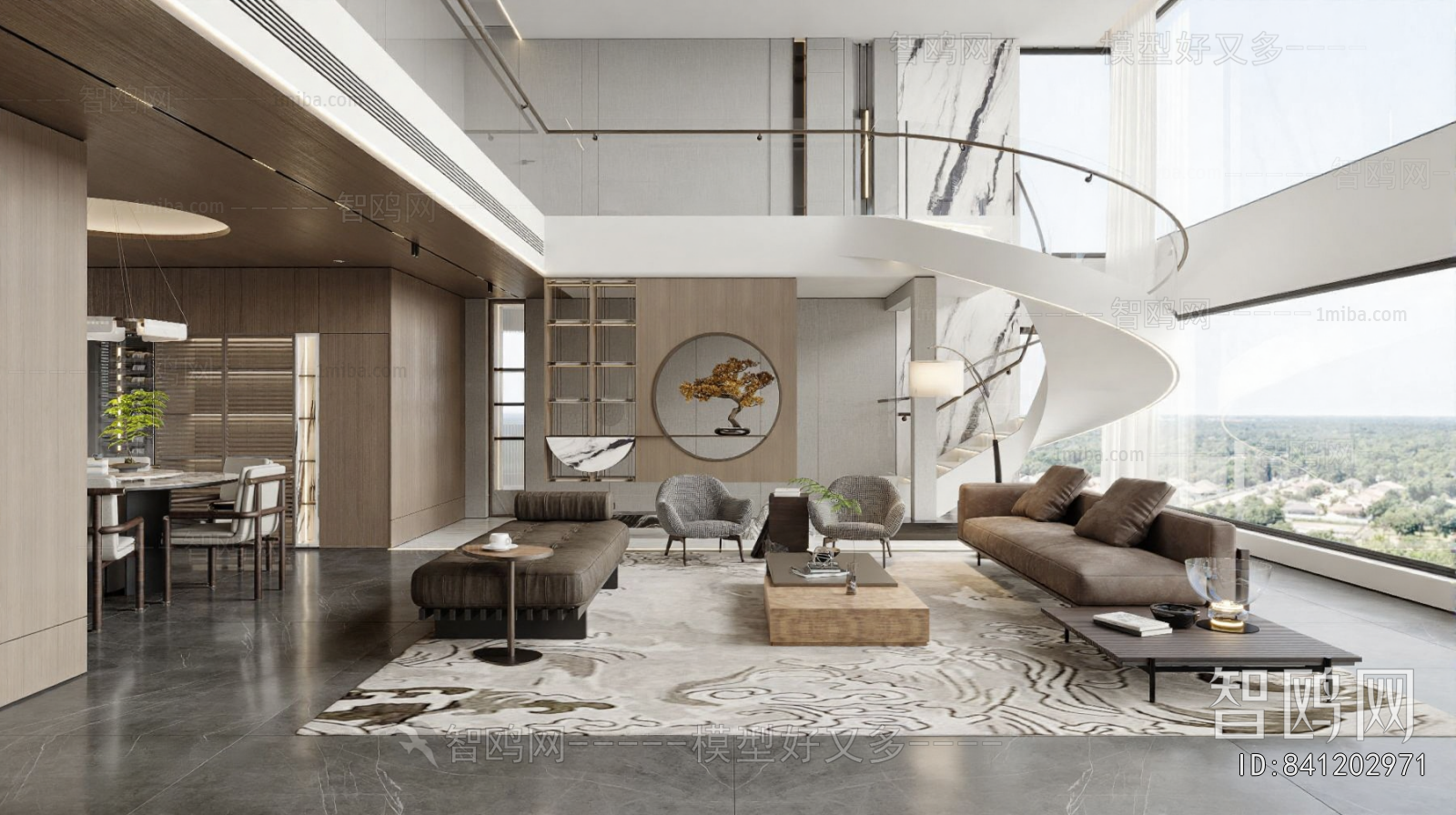 New Chinese Style A Living Room