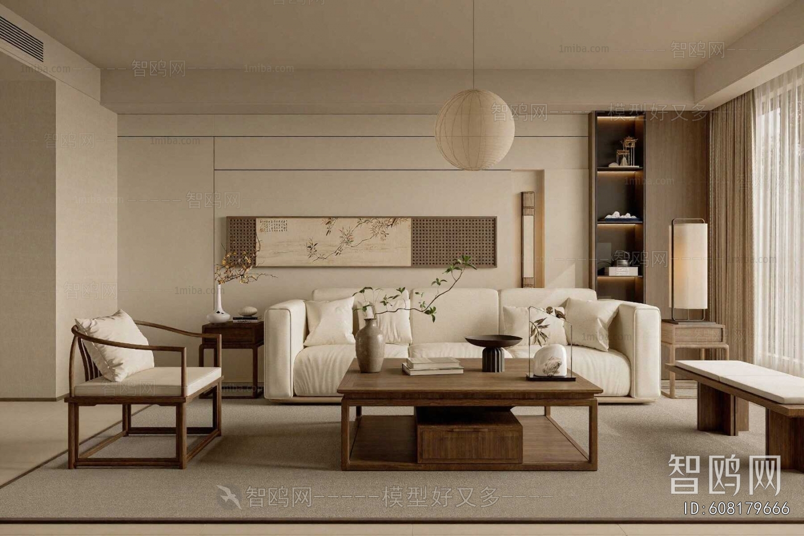 Wabi-sabi Style A Living Room