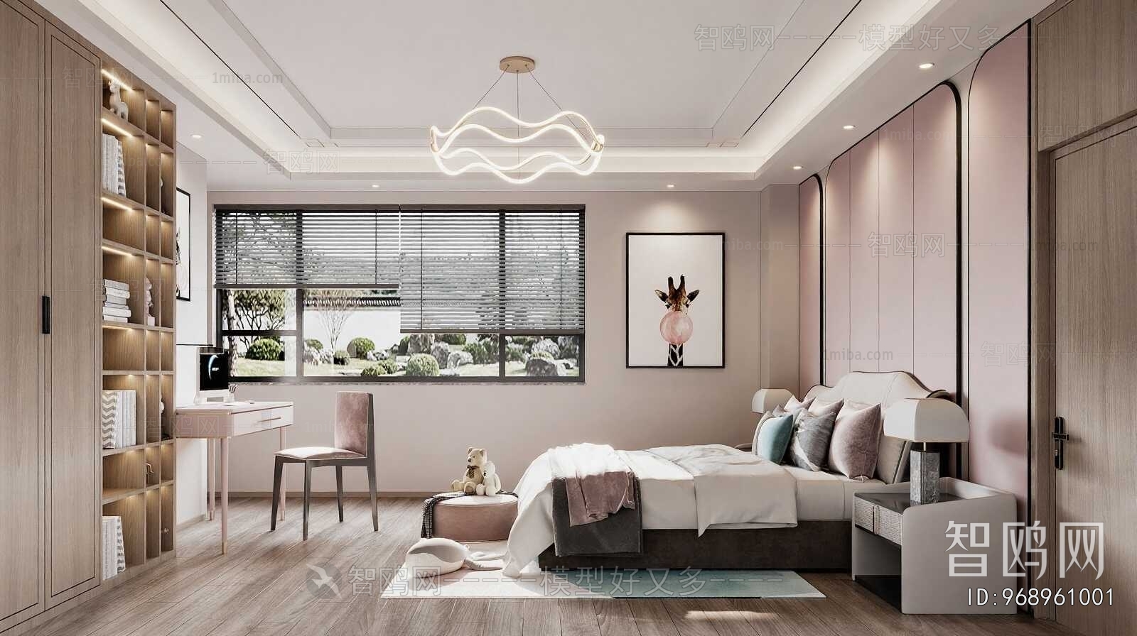 New Chinese Style Girl's Room Daughter's Room