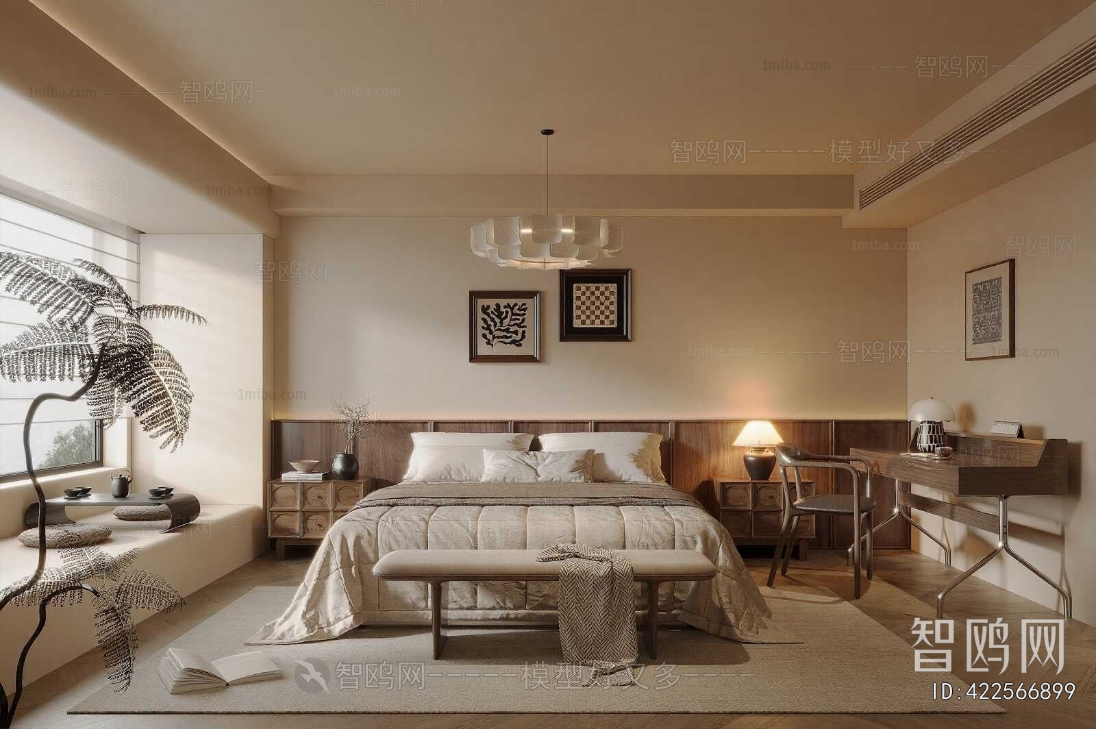 Wabi-sabi Style Bedroom