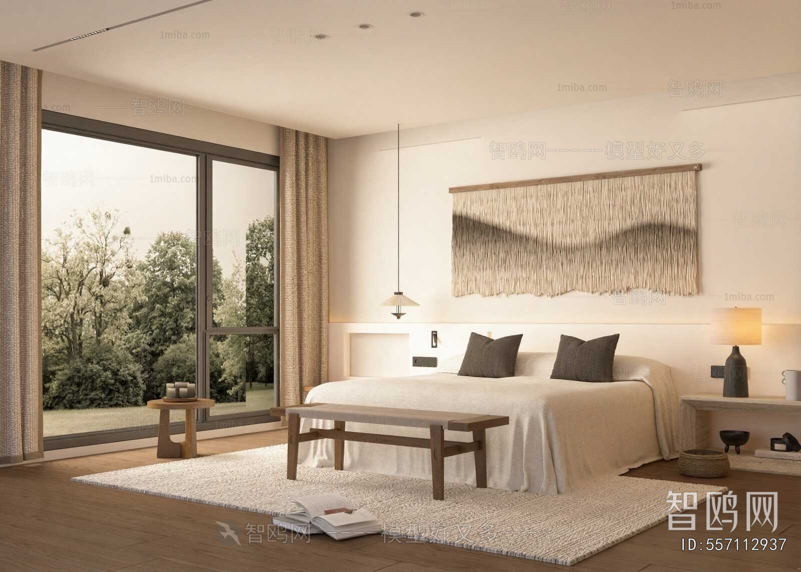 Wabi-sabi Style Bedroom