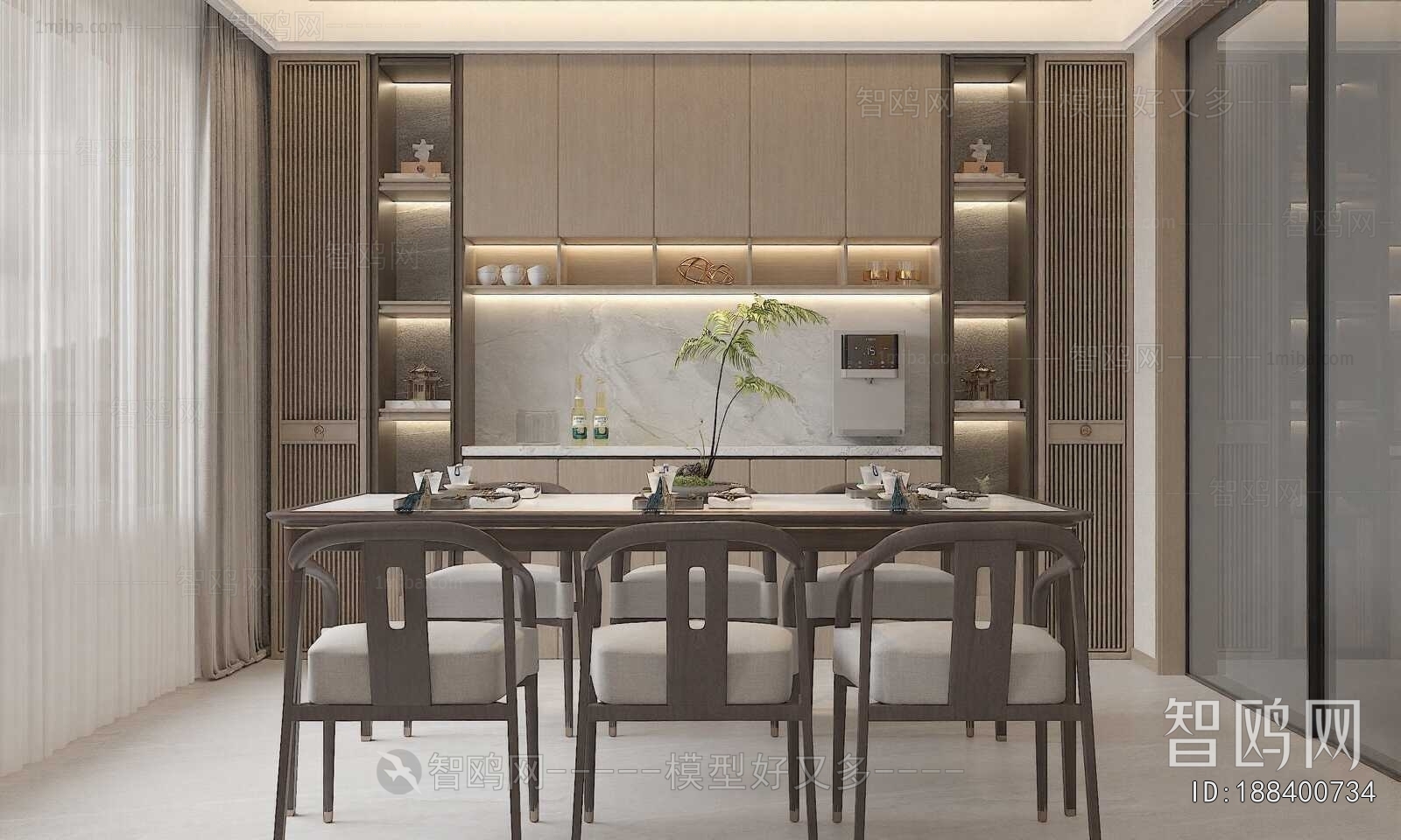 New Chinese Style Dining Room