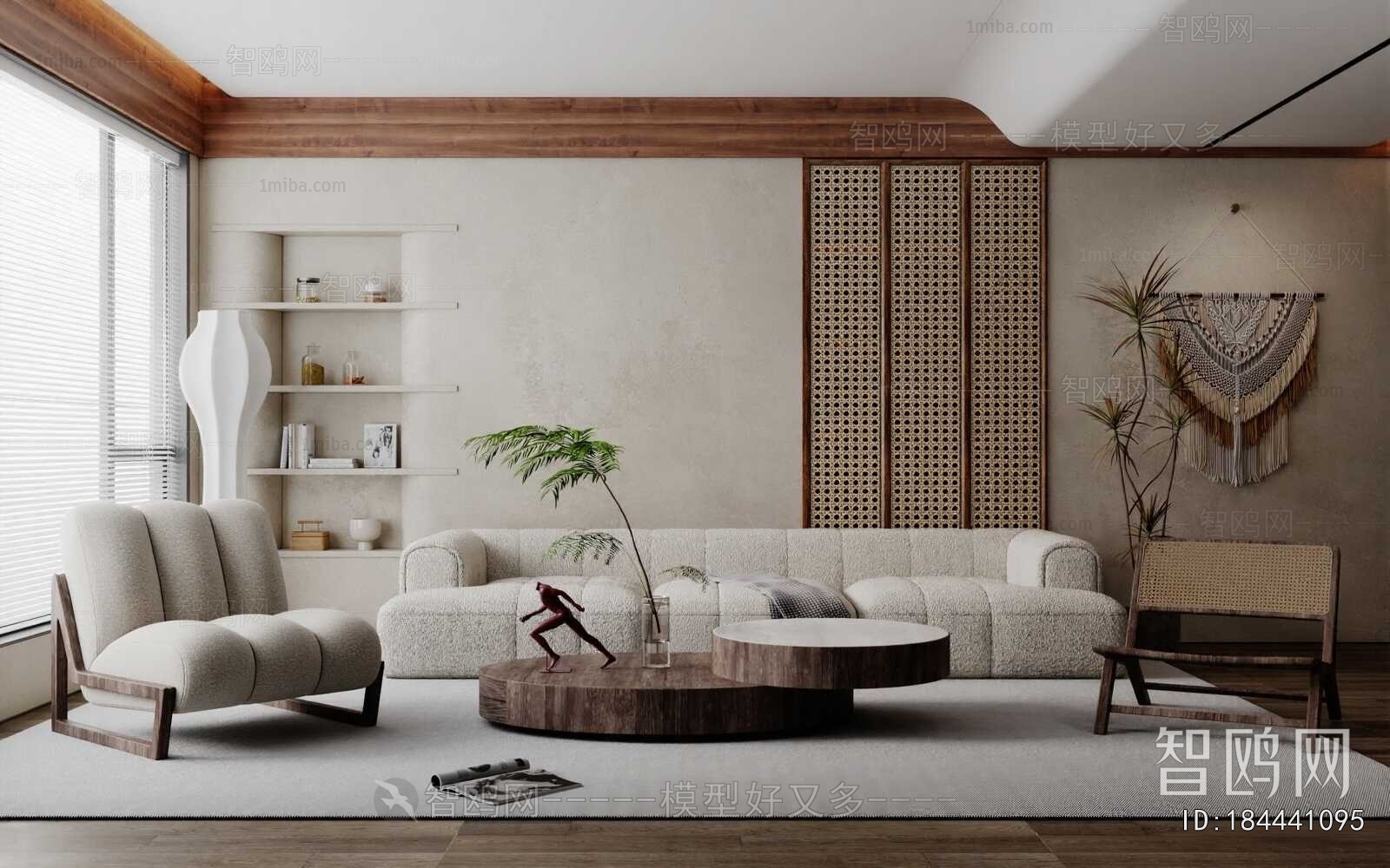 Wabi-sabi Style A Living Room