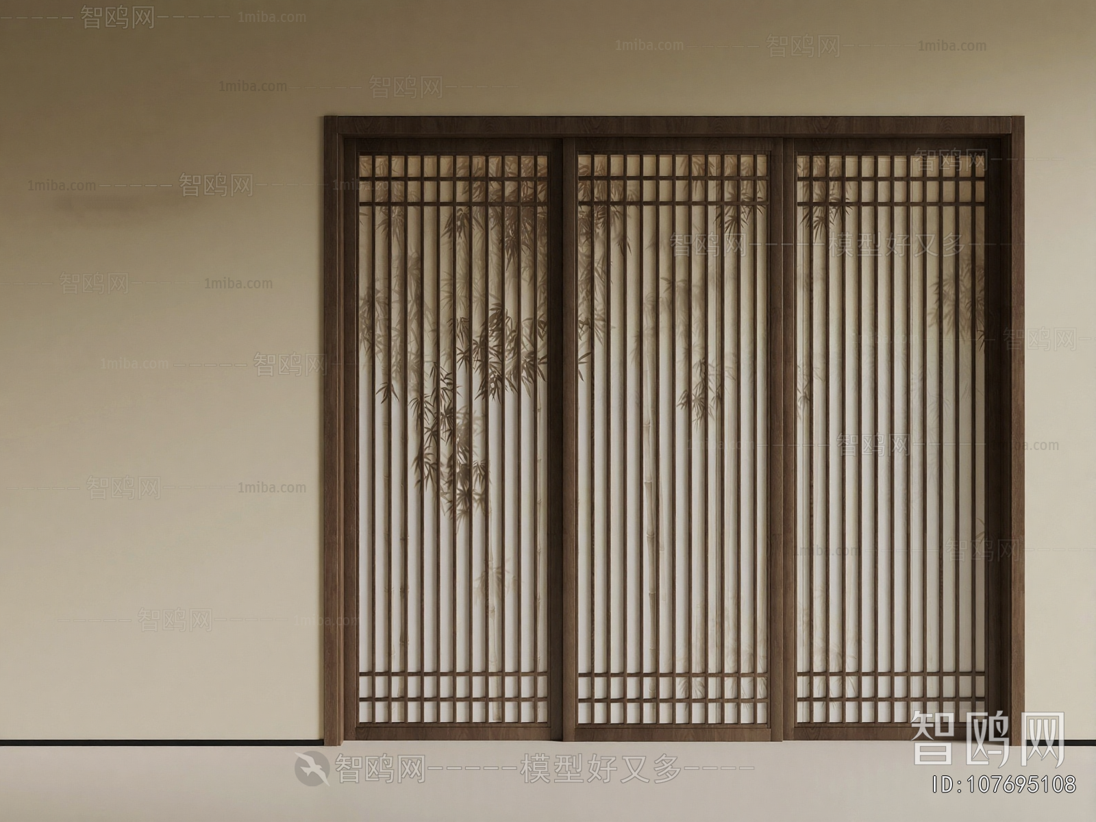 New Chinese Style Sliding Door