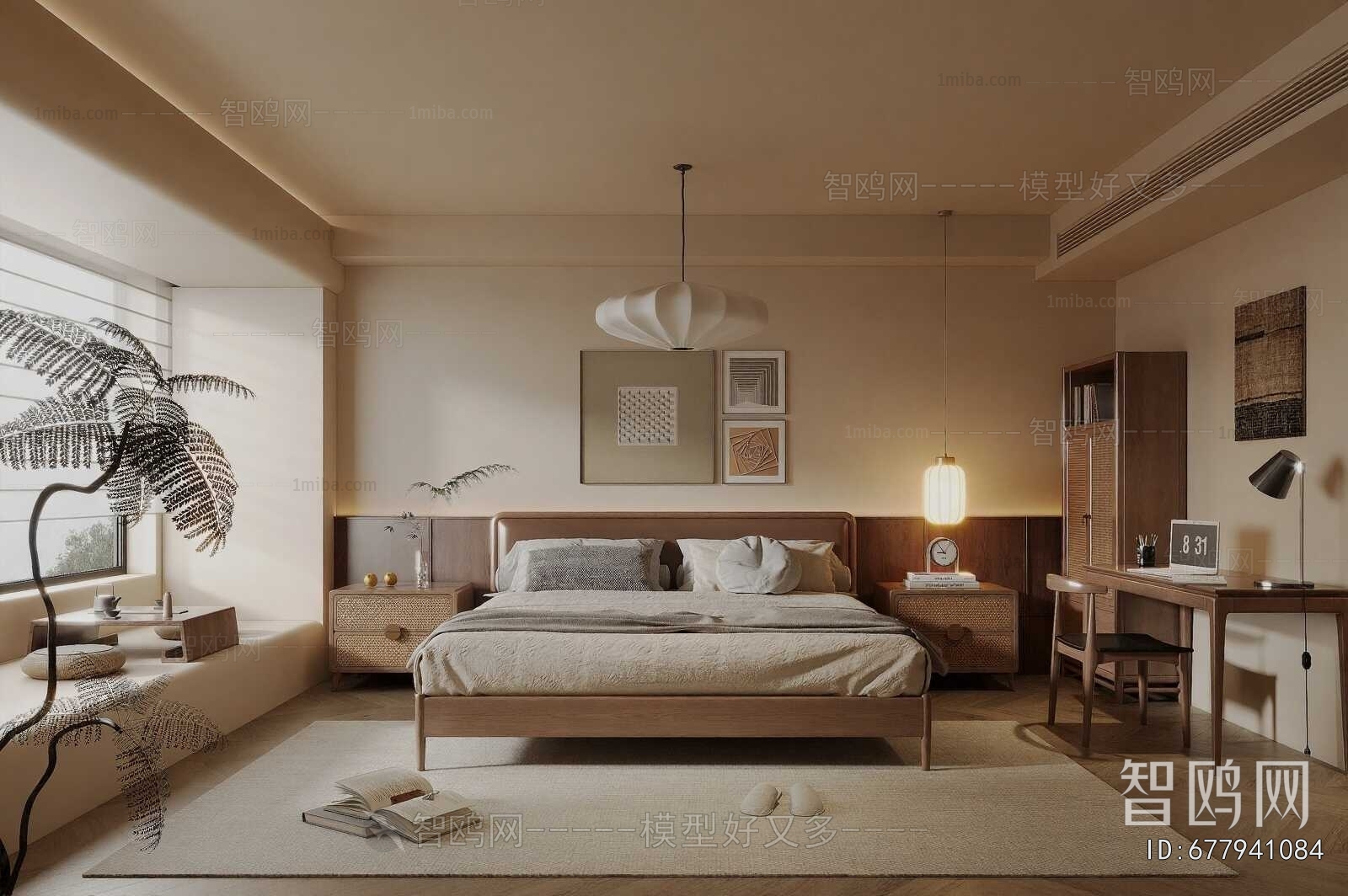 Wabi-sabi Style Bedroom