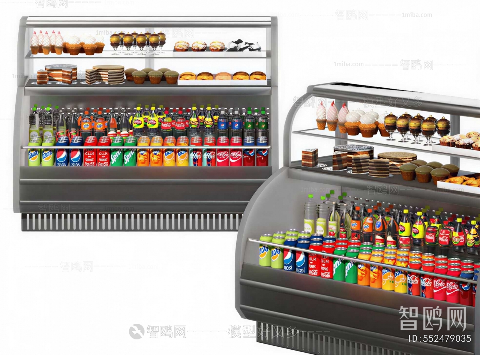 Modern Supermarket Shelf