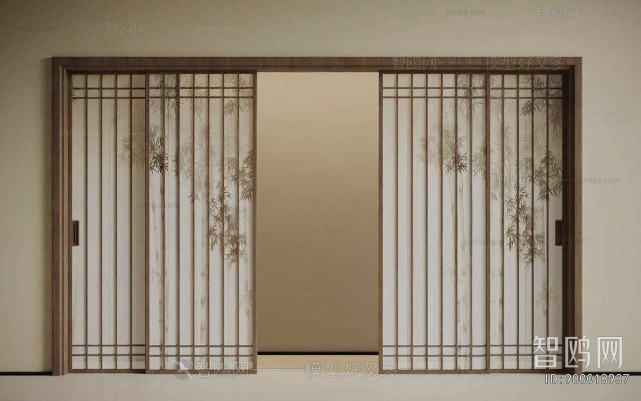 New Chinese Style Sliding Door