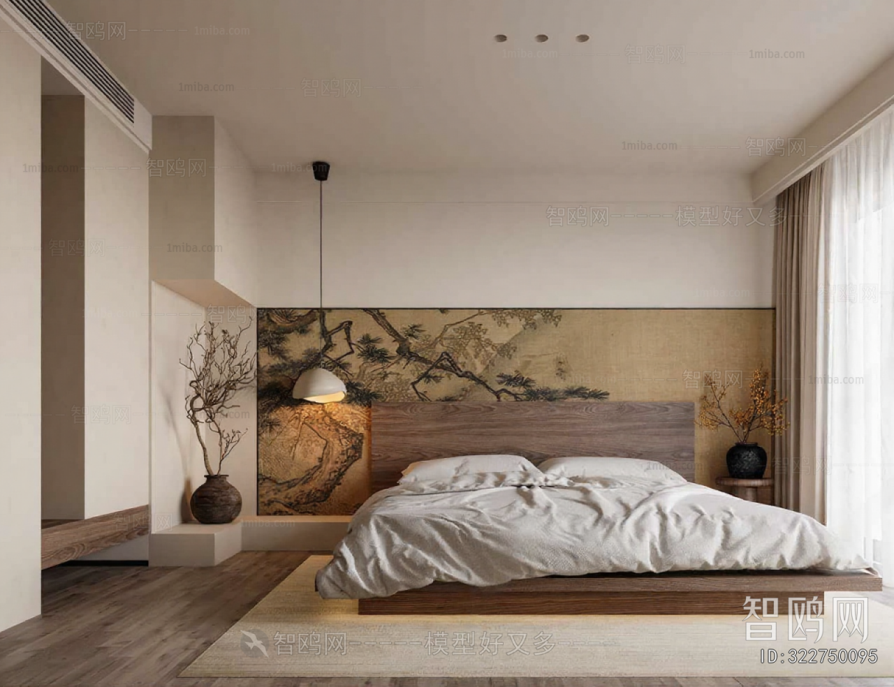 Wabi-sabi Style Bedroom