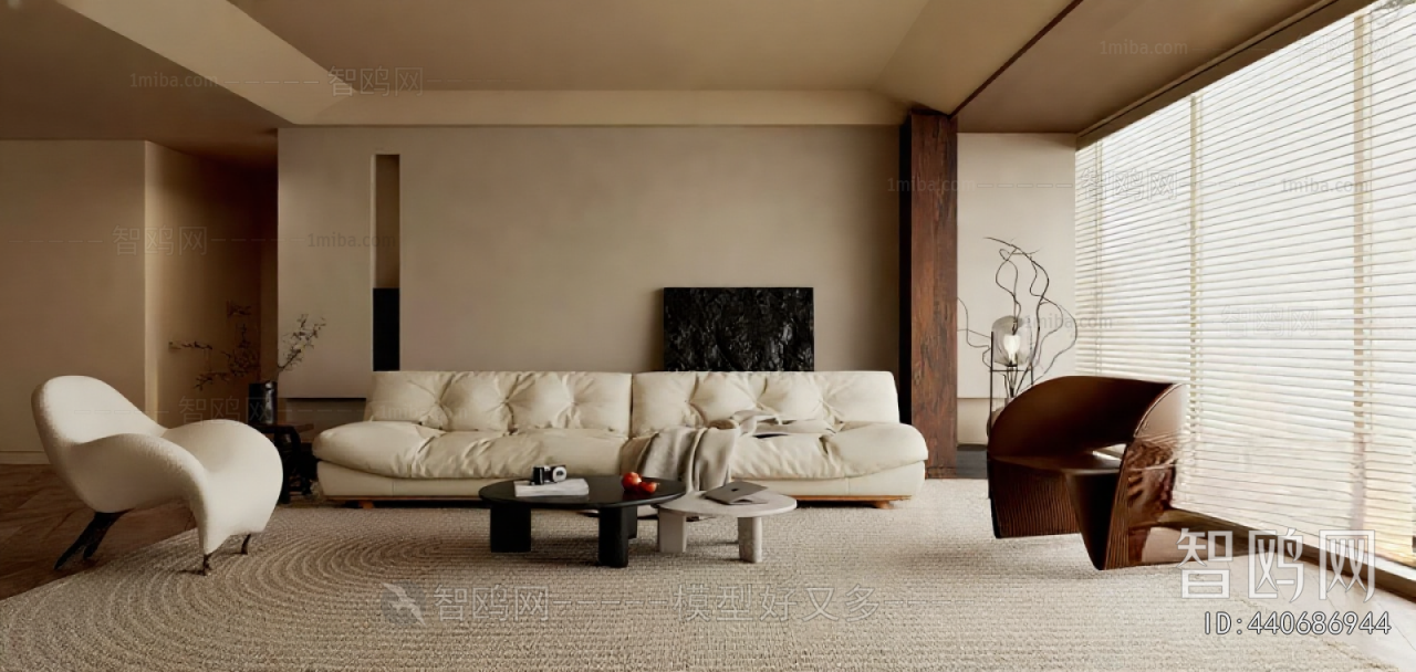 Wabi-sabi Style A Living Room