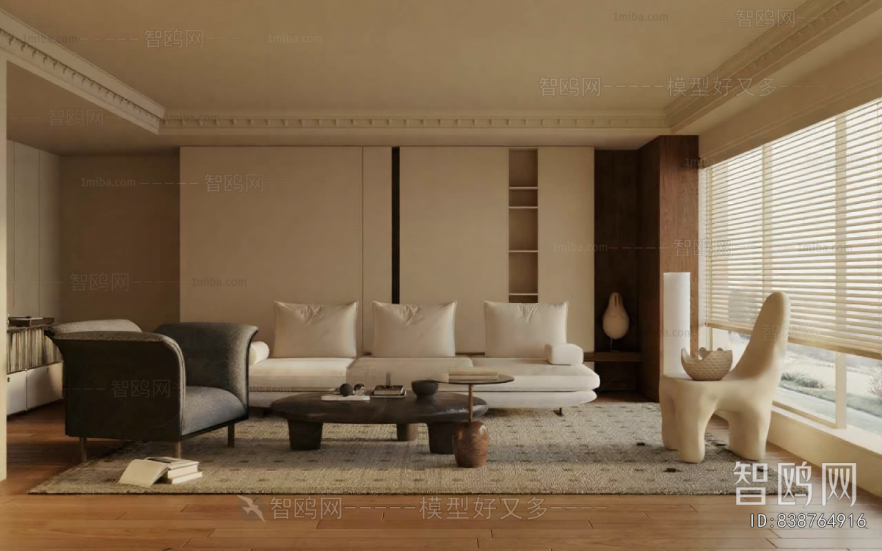 Wabi-sabi Style A Living Room